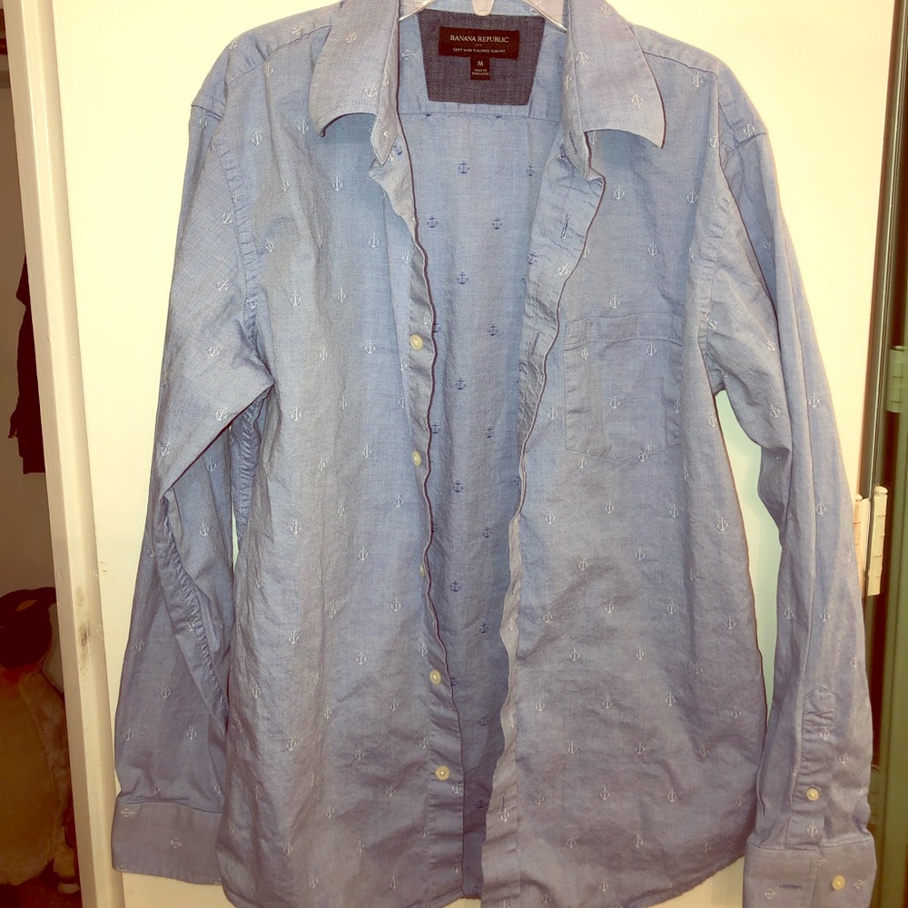 Nautical Anchor Button Down